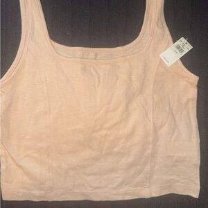 Aerie Cropped Tan  Tank Top